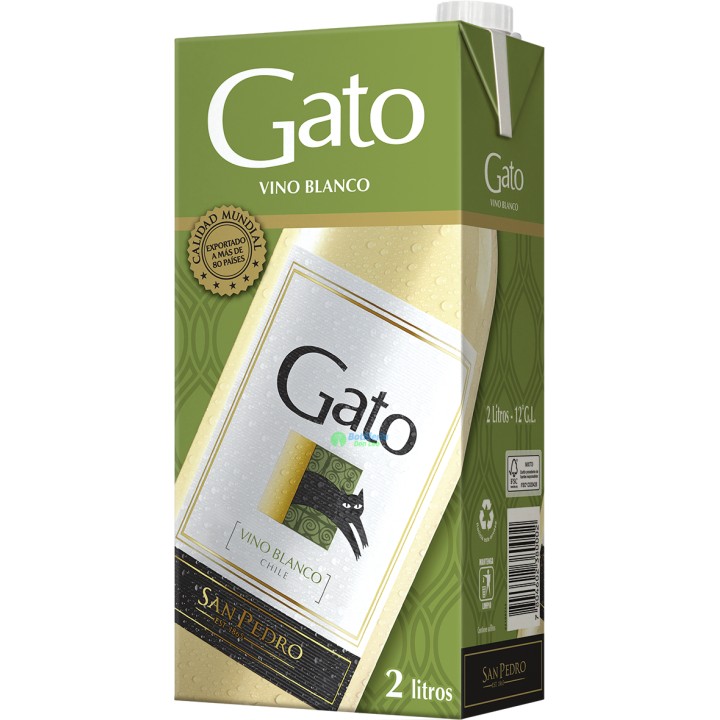 Vino Gato Tetra Blanco 2 Lt - Vinos Caja