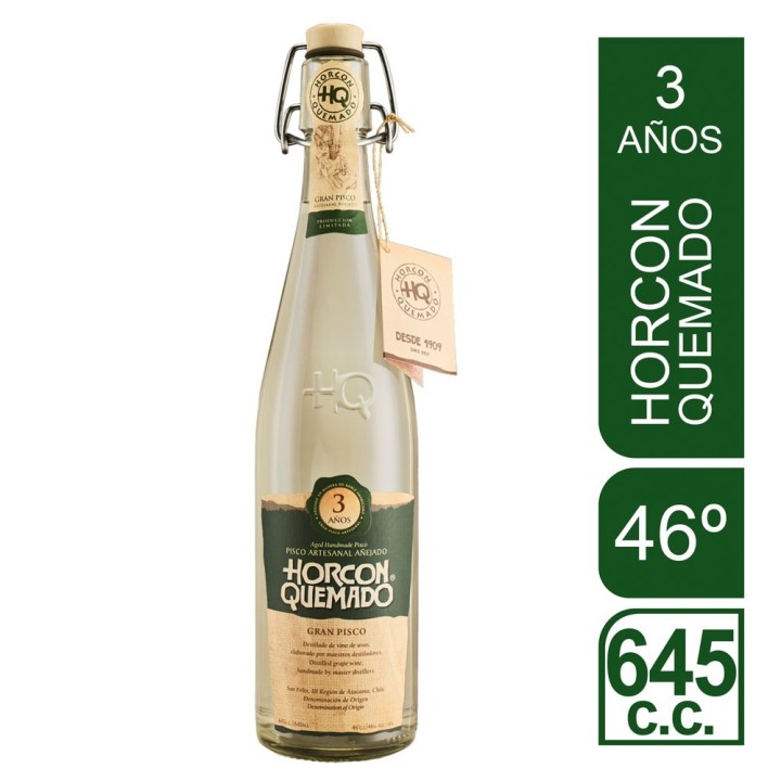 Horcón Quemado 3 Años 645cc - Pisco