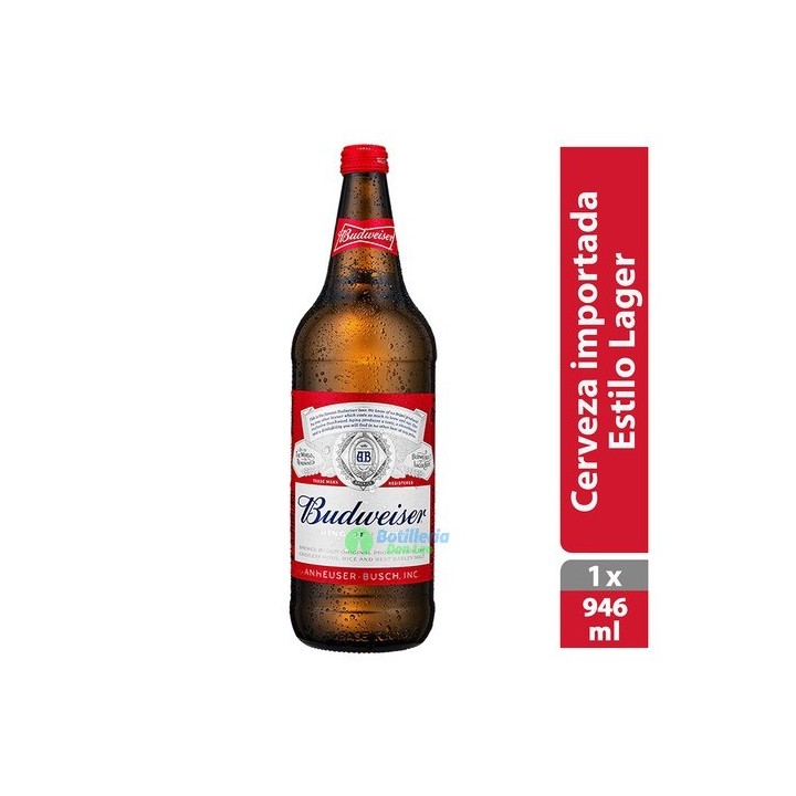 Budweiser Desechable 946 cc. - Cervezas