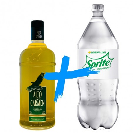 Alto del Carmen 35° 1 Lt + Sprite 2.5 Lt Zero
